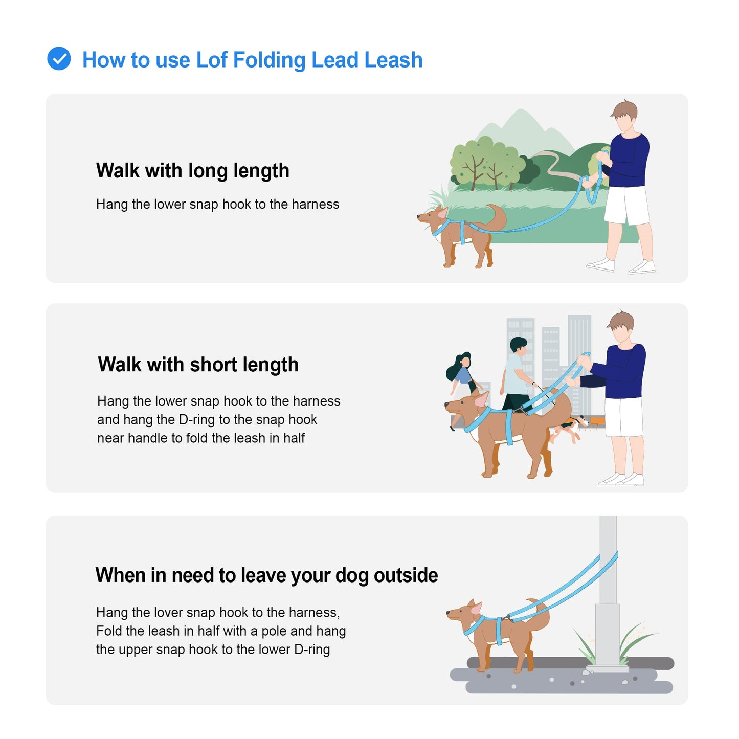 LOF FOLDING LEAD LEASH