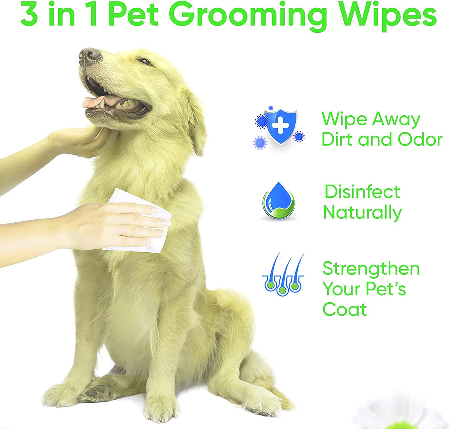 KIVEMA PET GUARD: ULTIMATE CARE PET HYGIENE WIPES - EYES, EARS, FACE