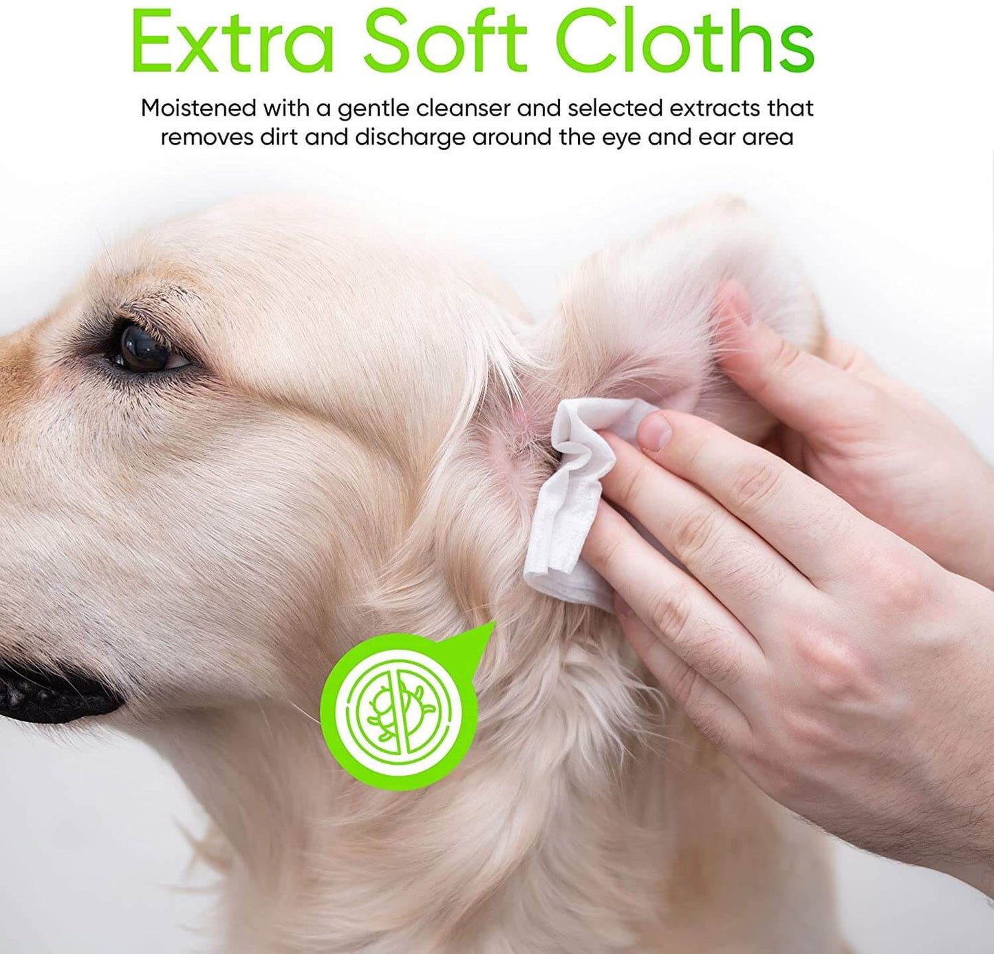 KIVEMA PET GUARD: ULTIMATE CARE PET HYGIENE WIPES - EYES, EARS, FACE