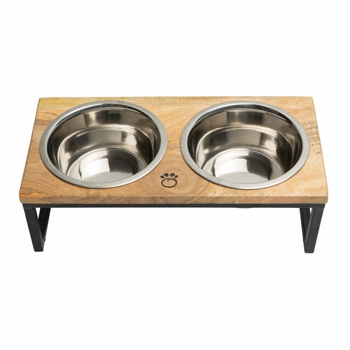WOOD & METAL ELEVATED FEEDER