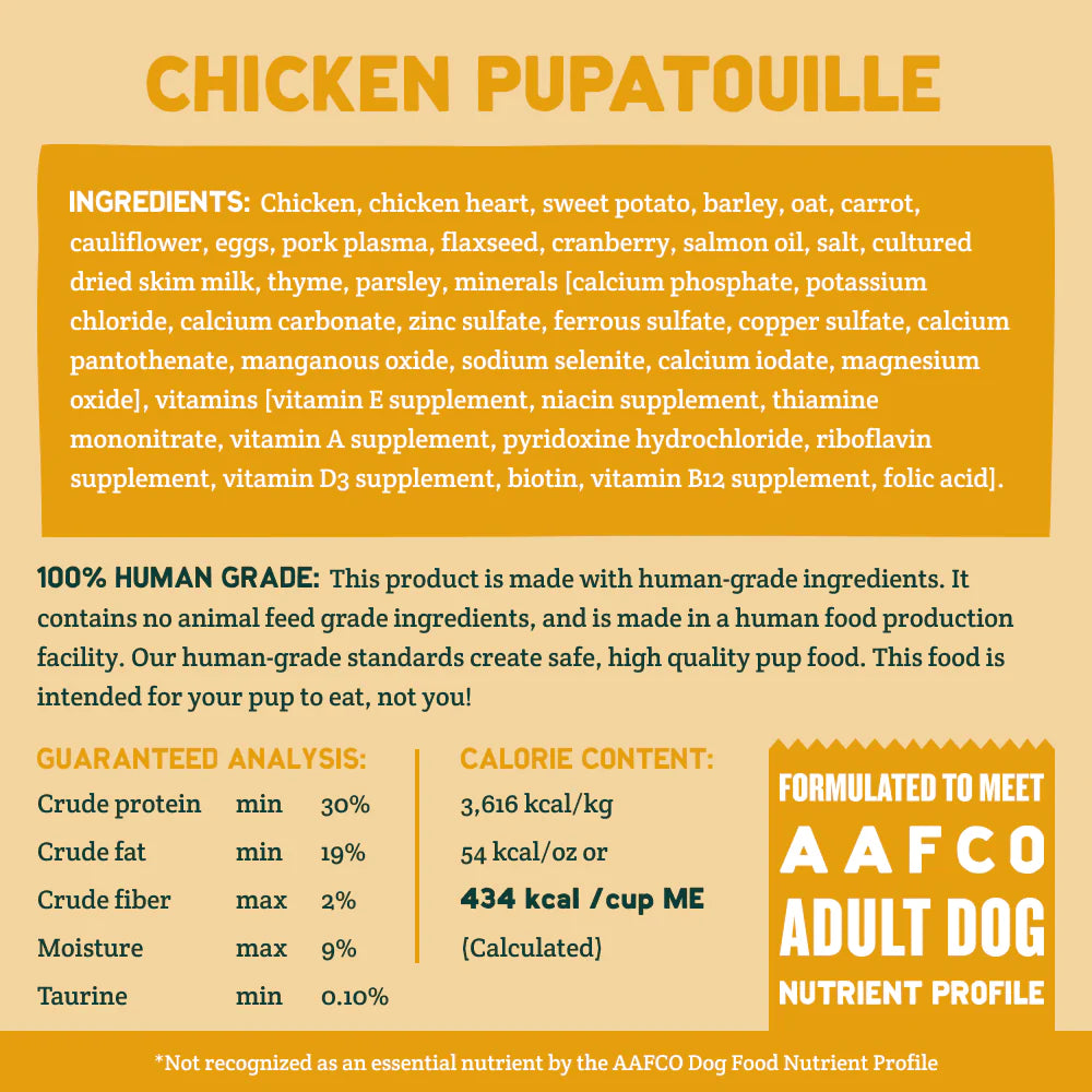 A PUP ABOVE DOG CUBIES CHICKEN 2LB 4 COUNT