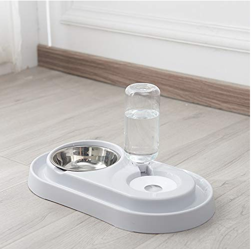 STAINLESS STEEL PET BOWLS WITH AUTOMATIC WATER BOTTLE