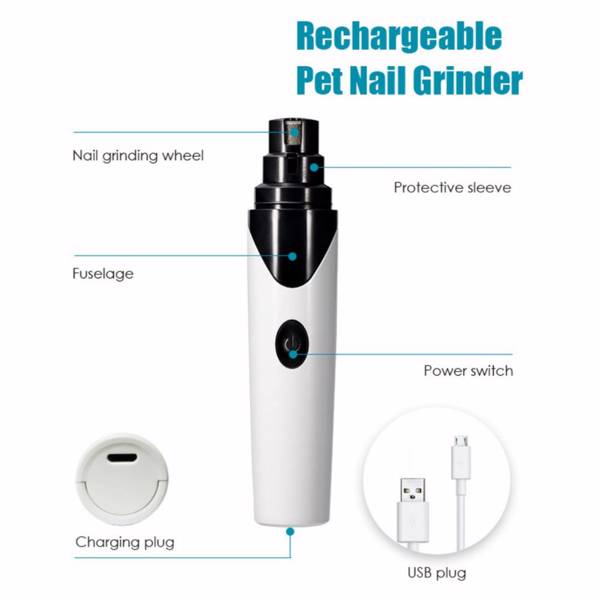 RECHARGEABLE DOG NAIL GRINDER