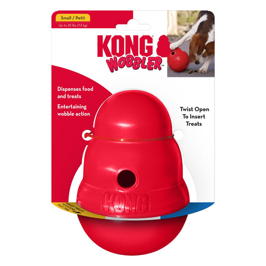 KONG WOBBLER FOOD AND TREAT DISPENSER SMALL