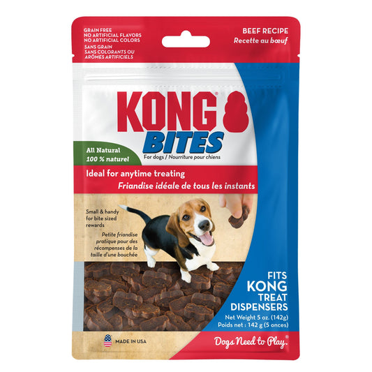 KONG BITES DOG TREATS REGULAR BEEF