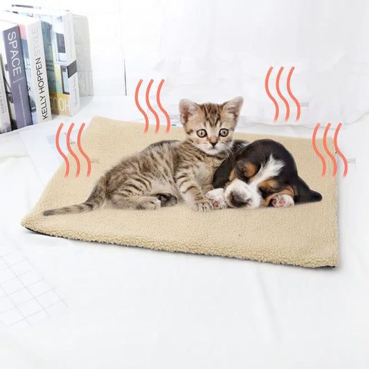 SELF WARMING FLEECE DOG MAT