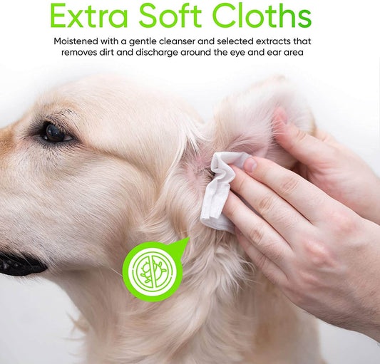 KIVEMA PET GUARD: ULTIMATE CARE PET HYGIENE WIPES - EYES, EARS, FACE