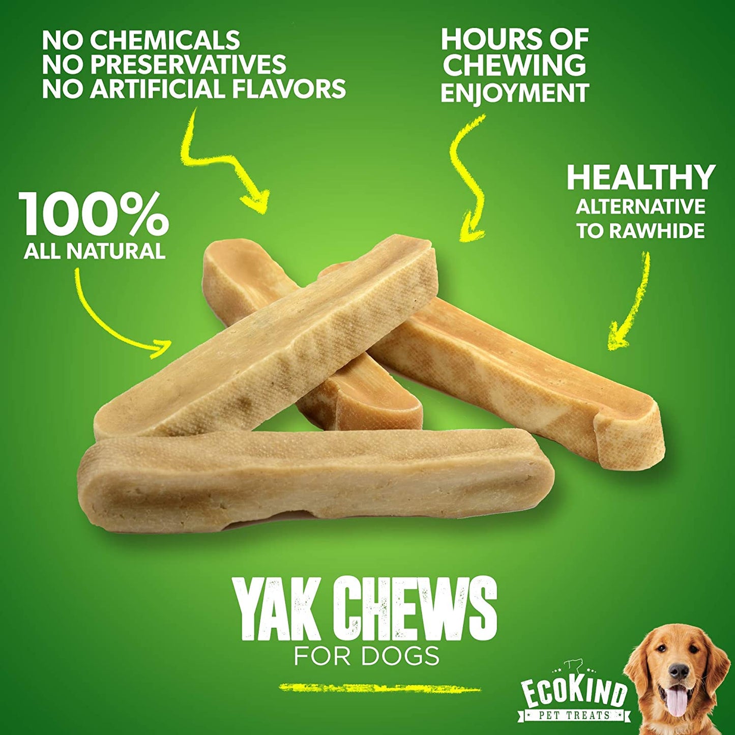 GOLD YAK CHEWS FOR SMALL DOGS