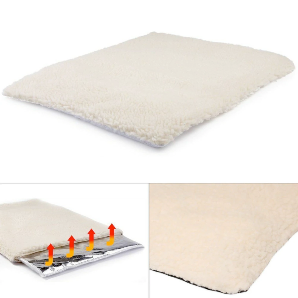 SELF WARMING FLEECE DOG MAT